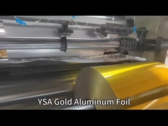 8011 গোল্ড অ্যালুমিনিয়াম ফয়েল রোল ফুড গ্রেড 35 মাইক্রন অ্যালুমিনিয়াম ফয়েল ইন রোল জাম্বো অ্যালুমিনিয়াম ফয়েল রোল
