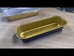 200 মিলি মিনি রুটি প্যান একক বৃত্তাকার অ্যালুমিনিয়াম ফয়েল গ্রিল গ্রিল ট্রে পিষ্টক প্যান বেকিং জন্য