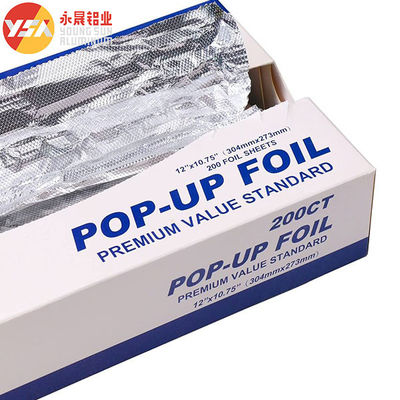 Kitchen Pop Up Aluminum Foil Sheets 200 500 Count Food Packing Wrap Foil