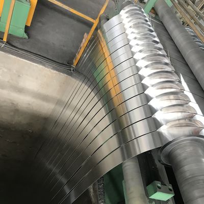 25mm Width 0.4mm Thick 1050 Thin Aluminum Strips Pipe High Tensile Slit
