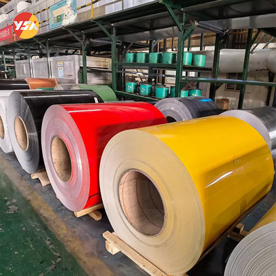 0.1-6.0mm Thick Pre Painted Aluminum Sheet PE PVDF For Construction Painted Aluminum Coil