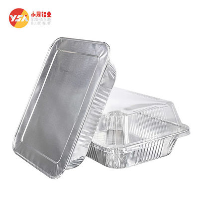 Tin Foil Dishes Pan Aluminium Foil Container Tray With Plastic Lid