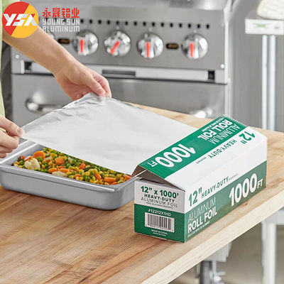 273x165mm Kitchen Aluminum Foil Roll Heavy Duty Food Wrapping Paper Sheet