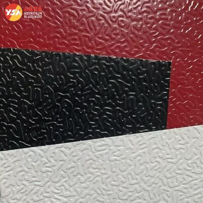 HVAC জ্যাকেটিংয়ের জন্য কালার কোটেড স্টুকো এমবসড অ্যালুমিনিয়াম শীট PVDF 25 মাইক্রোন জারা প্রতিরোধী 0.2-3 মিমি
