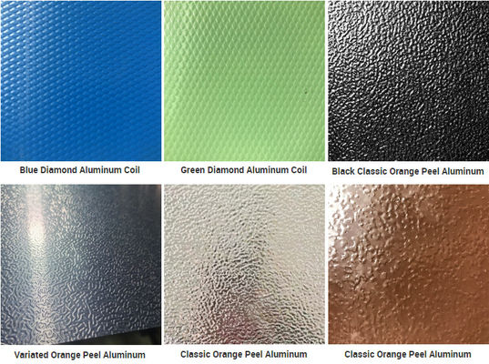 এমবসড সারফেস ট্রিটমেন্ট অ্যালুমিনিয়াম শীট স্লিট এজ সজ্জার জন্য পাঞ্চিং