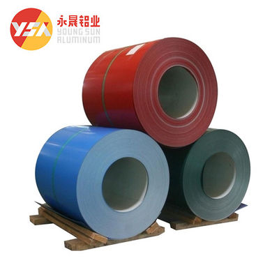 PE PVDF পেইন্টিং 6.0mm কালার অ্যালুমিনিয়াম শীট অ্যান্টি অ্যালকালি কালার কোটেড অ্যালুমিনিয়াম কয়েল